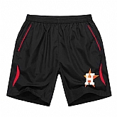 Men's Houston Astros Black Red Stripe MLB Shorts,baseball caps,new era cap wholesale,wholesale hats